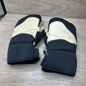 Gordini Men's Sz L Cowhide Leather Goose Down Mittens Mitts Waterproof