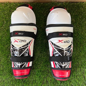 Junior Bauer 12" Vapor X80 (Used) Hockey Shin Pads