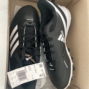 Black Kid's Size M 5.0 (W 6.0) Youth Adidas Low Top Molded Cleats Icon 7 (New)