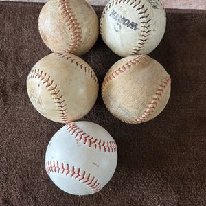 Lot of 5 softballs