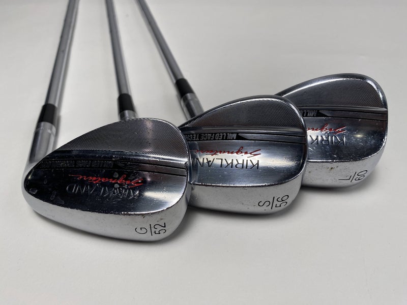 Kirkland Signature Wedge Set 52* 56* 60* True Temper Wedge Steel Mens RH