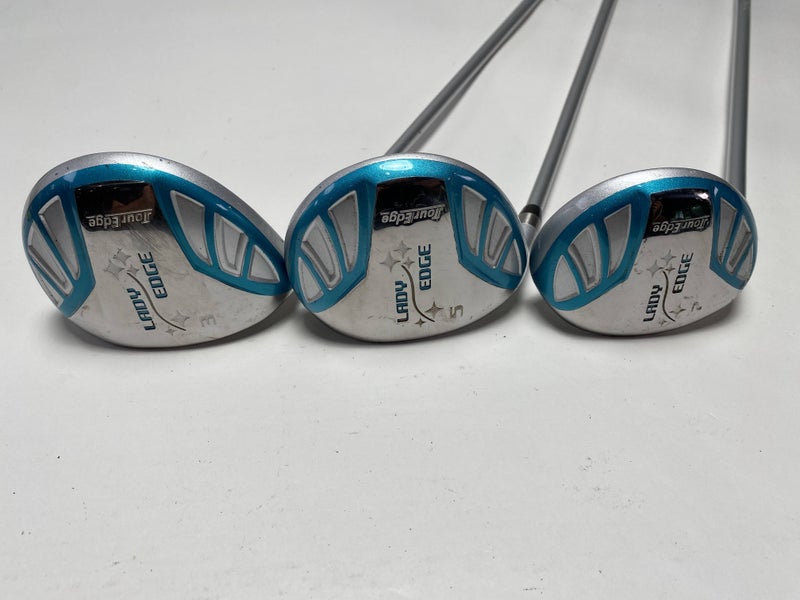 Tour Edge Lady Edge Wood Set 3 5 7 | 15* 18* 21* Lady Edge Ladies Graphite LH