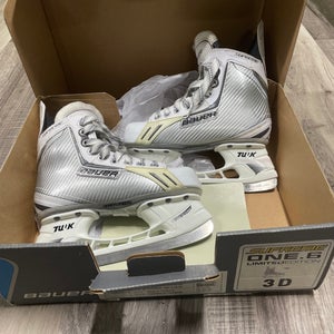 NEW Bauer Supreme One.6 LE Limited Edition WHITE OUT sz 3