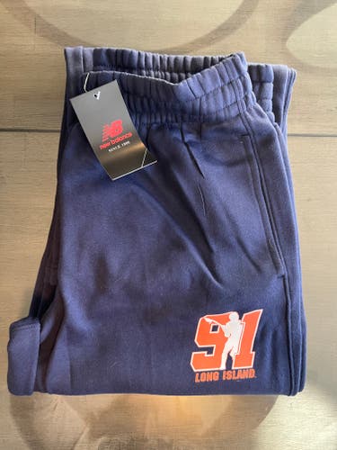 Men's L New Balance Athletics Sweatpants (New) Team 91 Lacrosse Long Island