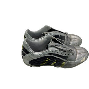 Used Adidas Soccer Cleats Grey And Black Junior 03 11347-S000235803