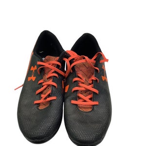 Used Under Armour BLK/ORG SOCCER CLEATS Soccer Cleats Black And Orange Youth 06.0 11347-S000234225