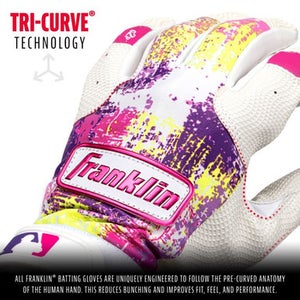 New Franklin GROW-TO-PRO BB/SB Batting Gloves 11347-GROW-TO-PRO