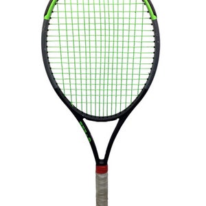 Used Wilson BLADE 100L Adult Tennis Racquet Neon Green 4 1/4" 11347-S000236942