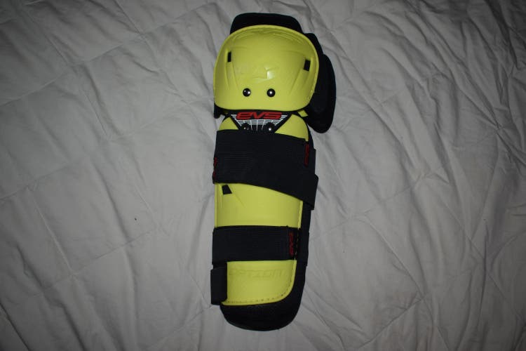 EVS OPTION Motocross Knee/Shin Protection, Yellow, Adult