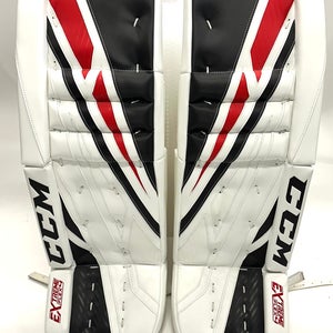 New - CCM E-Flex 4 Leg Pads Size 34+1 Red/White/Black