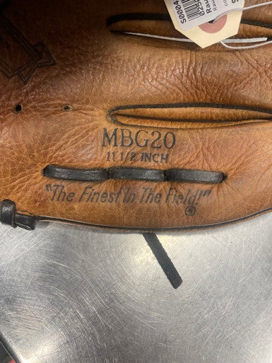 Used Rawlings Mbg20 Bb Sb Glove Rh Throw Brown 11 1 2" 11162-s000419577