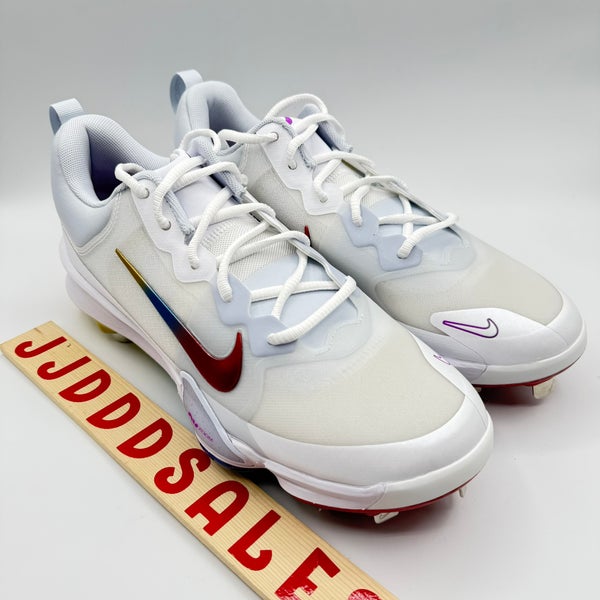 Nike Force Trout 9 Pro Low Metal Baseball Cleats Rainbow FB2907-106 Men’s Sz 8  New