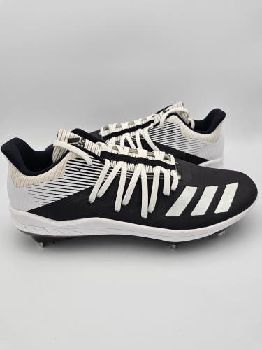 Adidas Adizero Afterburner 6 'Black White' Baseball Cleats Mens Size 13