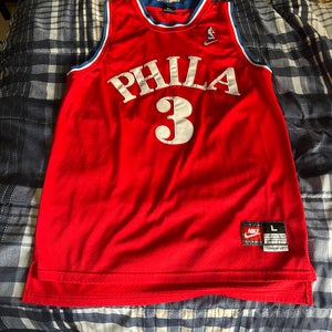 Red Allen Iverson Philadelphia 76ers Men's Large Nike (Used)