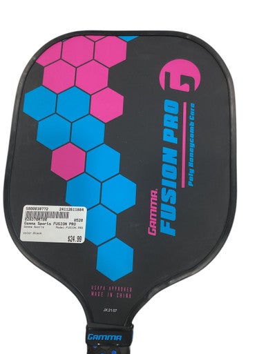 Used Gamma Sports FUSION PRO Pickleball Racquet Black 11884-S000039772
