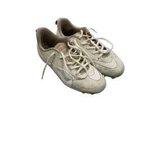 Used Nike LAX Cleats Boys White Junior 04.5 11884-S000042011