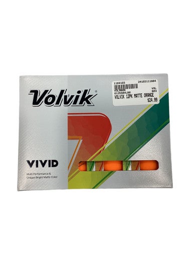 New VOLVIK 12PK MATTE ORANGE 11884-VOL9608