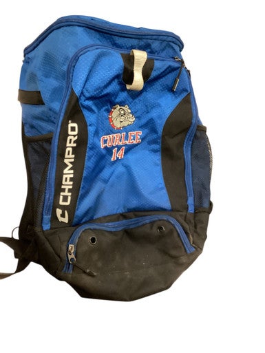 Used Champro BASEBALL BAG BB/SB Player Backpack Royal Blue 11884-S000041866