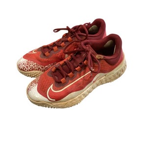 Used Nike RED SOFTBALL TURF CLEATS BB/SB Cleats Red Youth 08.0 11884-S000041308
