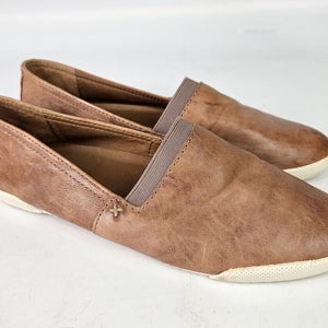 Frye Melanie Slip On Leather Flats Shoes Women's Size 7.5 M Casual Comfort