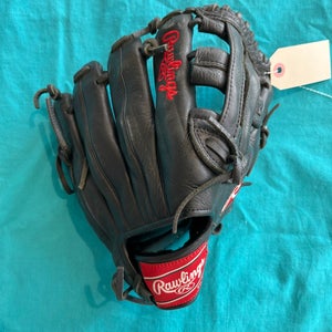 Black Rawlings Select Pro Lite Right Hand Throw Infield Baseball Glove 11.25" (Used)
