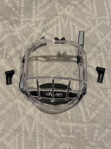 Bauer Hockey Concept 3 Full Face Shield Senior Clear Used