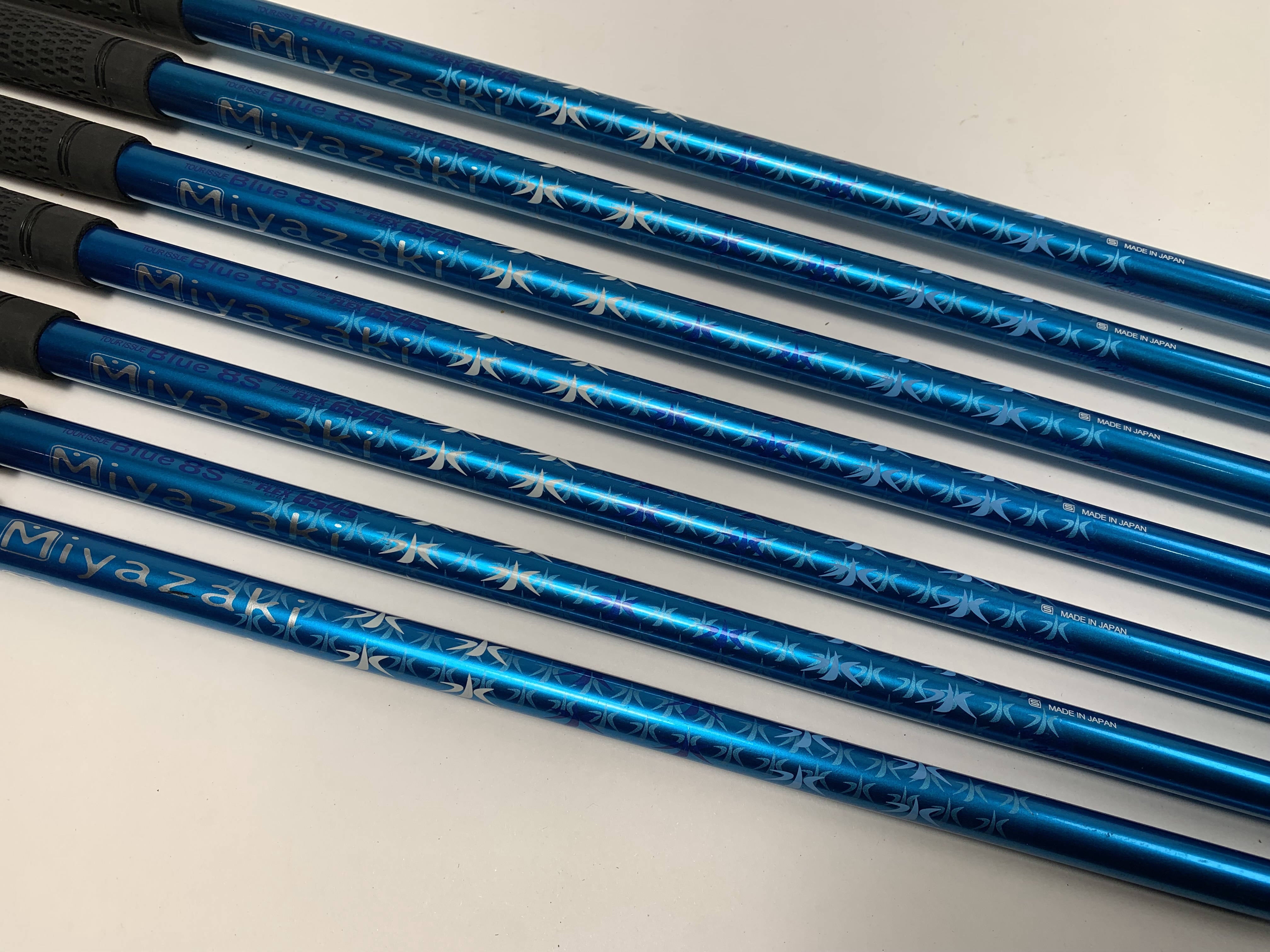 Miyazaki Indigo シャフト TOUR ISSUE5S Srixon Z 545 Iron Set 5-PW+AW Miyazaki Tour Issue Blue 8S Flex