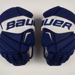 Toronto Maple Leafs - Bauer Pro Stock Hockey Gloves 14 USED