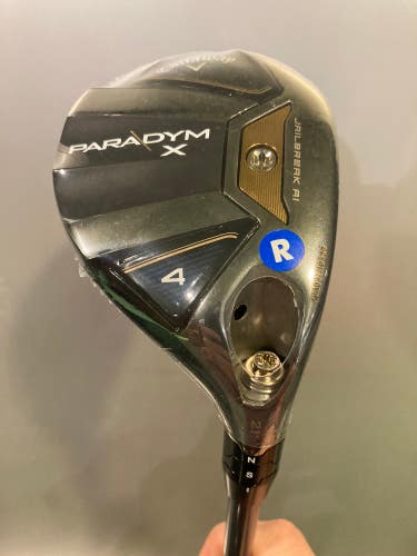 NEW Men's Callaway Paradym X Right Handed 4 Hybrid | Regular Flex | HZRDUS Graphite Shaft