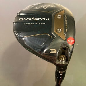 NEW Men's Callaway Paradym X Right Handed 3 Wood | Stiff Flex | HZRDUS Graphite Shaft