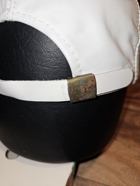 NEW Vintage Chicago Bulls 1998 NBA Sports White Leather JH Design Hat Strapback