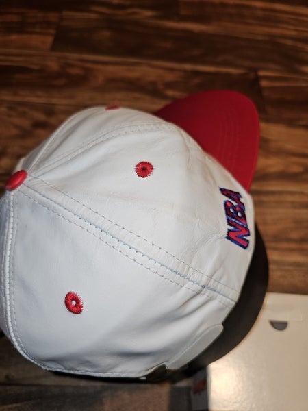 NEW Vintage Chicago Bulls 1998 NBA Sports White Leather JH Design Hat Strapback