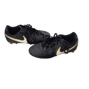 Used Nike TIEMPO Soccer Cleats Black Junior 01 11760-S000071686