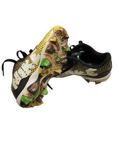 Used Nike DIAMOND CLEATS BB/SB Cleats Yellow Junior 02.5 11884-S000042328