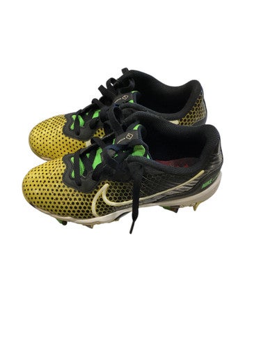 Used Nike DIAMOND CLEATS BB/SB Cleats Yellow Junior 02.5 11884-S000042328