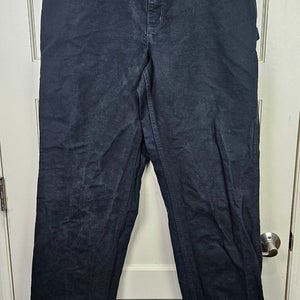 Carhartt B11 Black Washed Duck Work Loose Original Fit Pants Jeans Size: 36x36