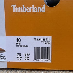 Gold Men's Adult Size M 10.0 (W 11.0) Timberland (New)