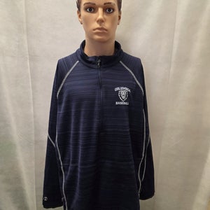 Columbia Lions Baseball 1/4 Zip Jacket XL Holloway NCAA