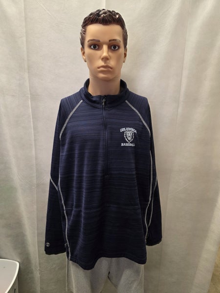 Columbia Lions Baseball 1/4 Zip Jacket XL Holloway NCAA
