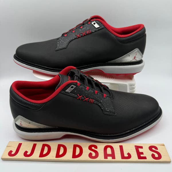 Men’s Sz 8 Nike Air Jordan ADG 5 Low Spikeless‎ Golf Shoe Black Red FQ7874-001 Nike Air Jordan ADG 5 Golf Shoes Black Red FQ7874-001 Men main image 4