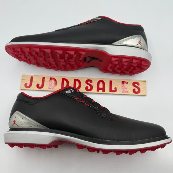 Nike Air Jordan ADG 5 Low Golf Shoes Black Red Bred FQ7874-001