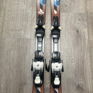 Kid's Salomon Enduro JR 800 Powerline 130 cm All Mountain Skis With Salomon L7 Bindings (Used)