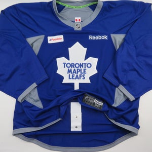 Toronto Maple Leafs Practice Worn Authentic NHL Hockey Jersey Blue Size 58 GOALIE