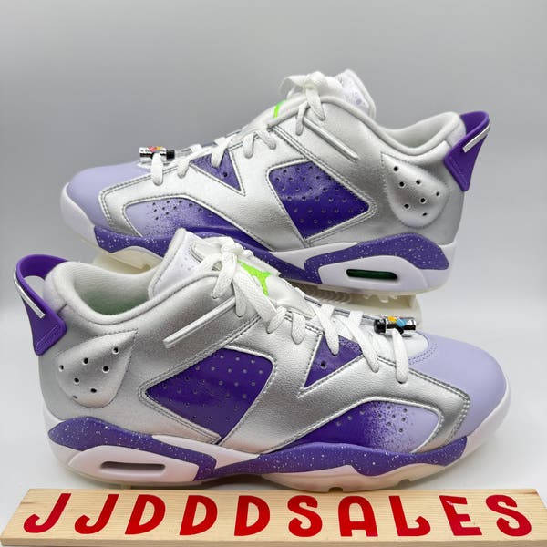 Nike Air Jordan 6 Retro NRG Low Golf US Open Silver Purple