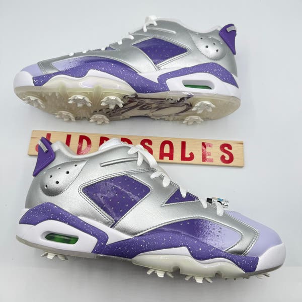 Nike Air Jordan 6 Retro NRG Low Golf US Open Silver Purple FD0205