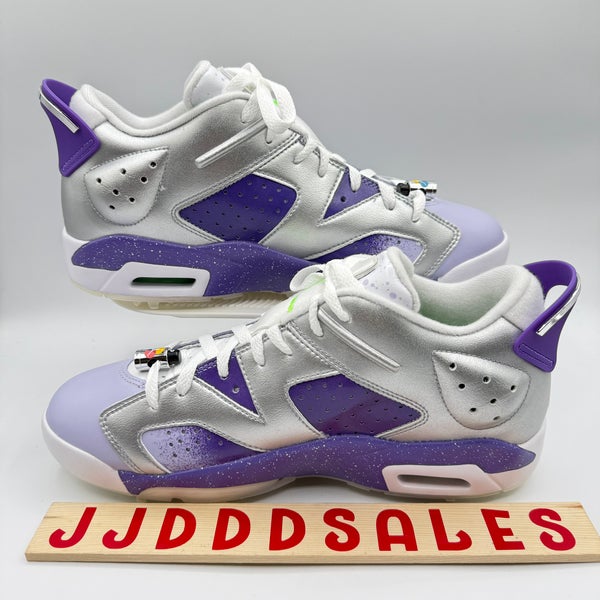 Nike Air Jordan 6 Retro NRG Low Golf US Open Silver Purple