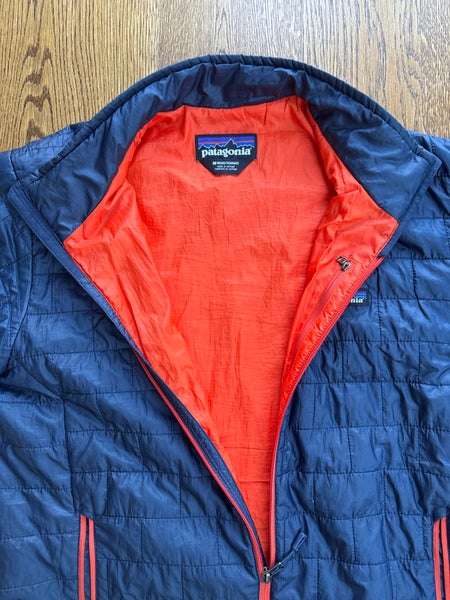Patagonia Blue/Orange Nano Puff Jacket (Adult Size M)