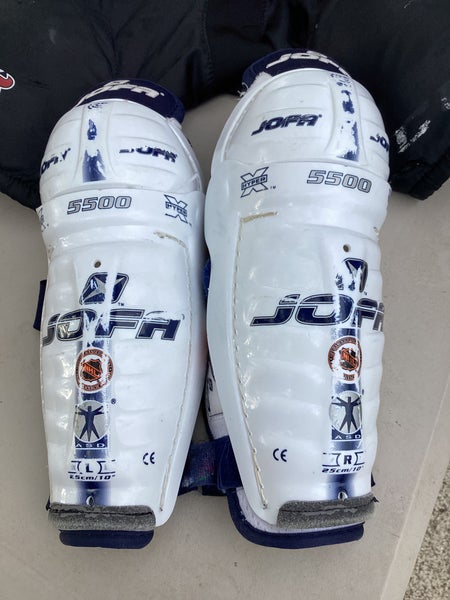 Bundle Black Junior Small CCM LTP Hockey Pants (Used) & Jofa 10" Shin Pads