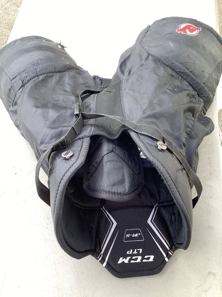 Bundle Black Junior Small CCM LTP Hockey Pants (Used) & Jofa 10" Shin Pads