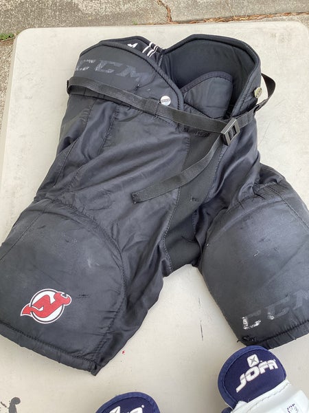 Bundle Black Junior Small CCM LTP Hockey Pants (Used) & Jofa 10" Shin Pads